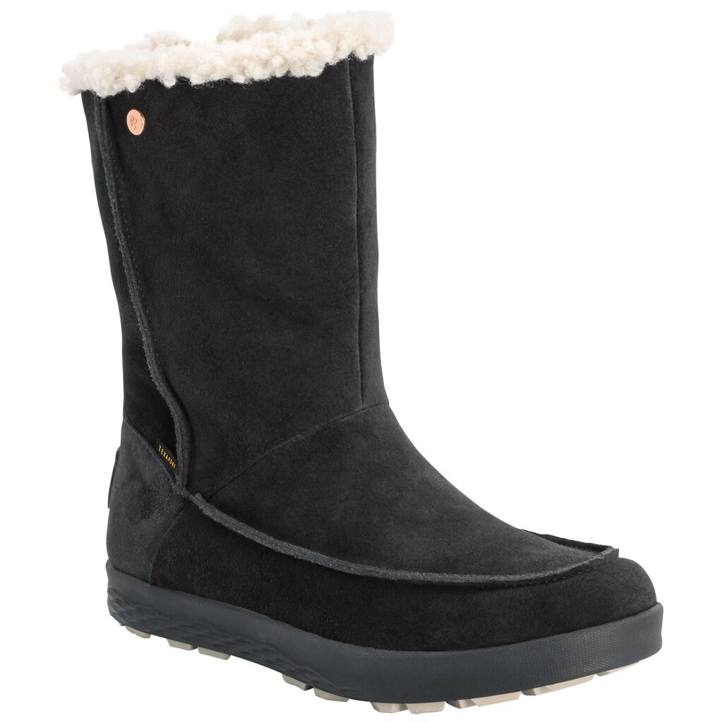 Jack Wolfskin AUCKLAND WT TEXAPORE Chaussures Femme Noir/Beige - EMXGPNH-87